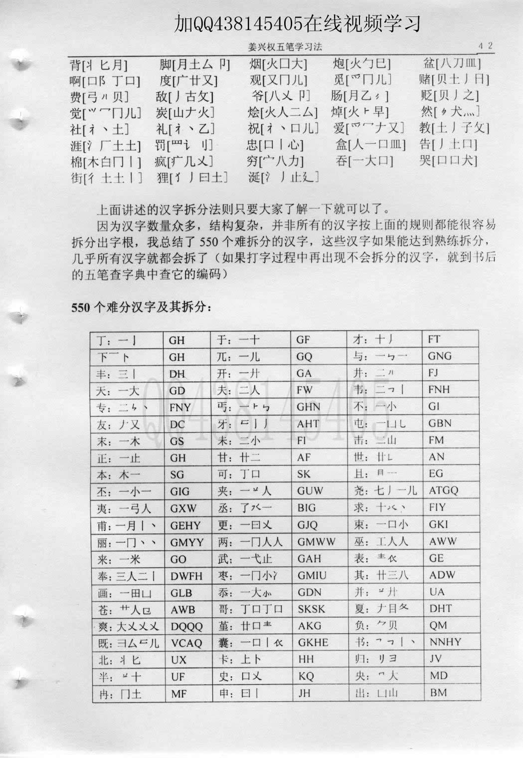 第5章第3节550个难拆分汉字 — 教材图 1 / 6